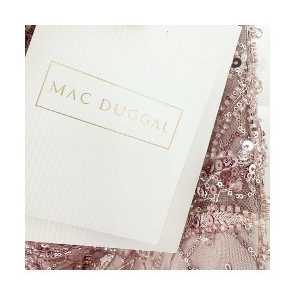 Mac Duggal Strapless Embellished Sequin Column Gown Size 10 NWT - Picture 9 of 13